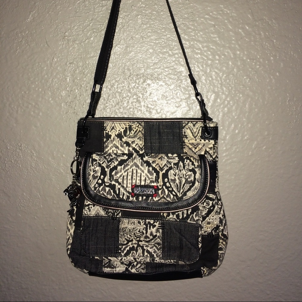 Sakroots Artist Circle Crossbody Hobo Handbag